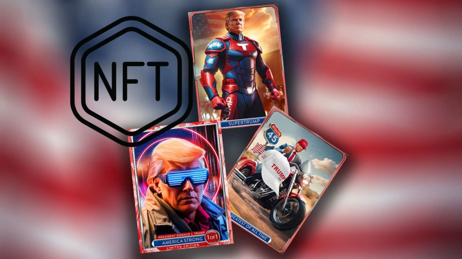 Trumpova nova zbirka NFT je zaslužila 2 milijona dolarjev.